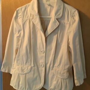 Loft 3/4 sleeve cotton jacket